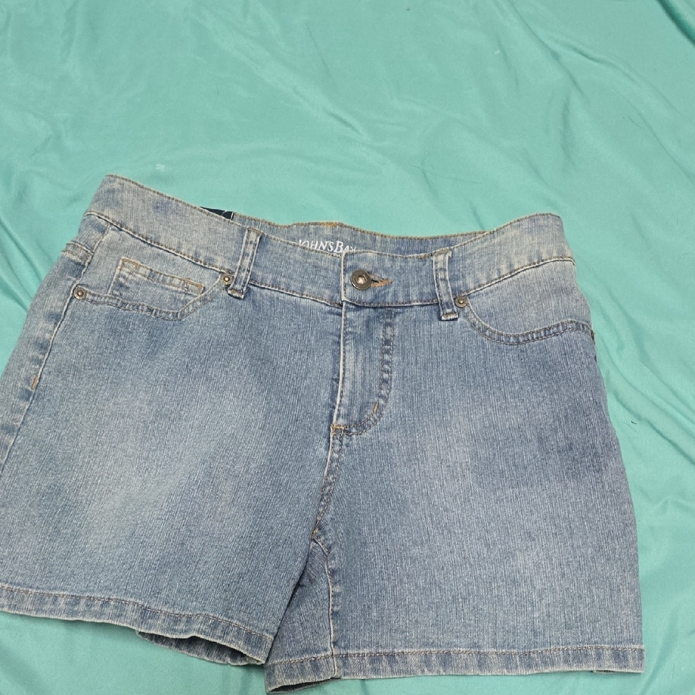 St. John's Bay Light Blue Jean Shorts